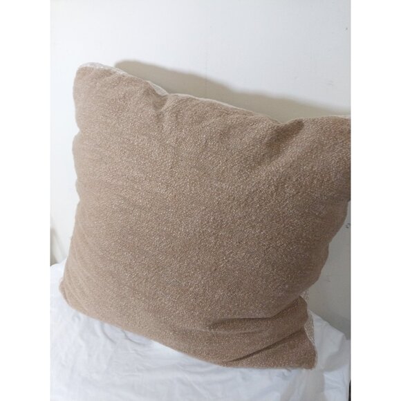 Threshold Studio McGee Oversized Boucle Square Throw Pillow Tan 24 X 24in - Picture 4 of 6